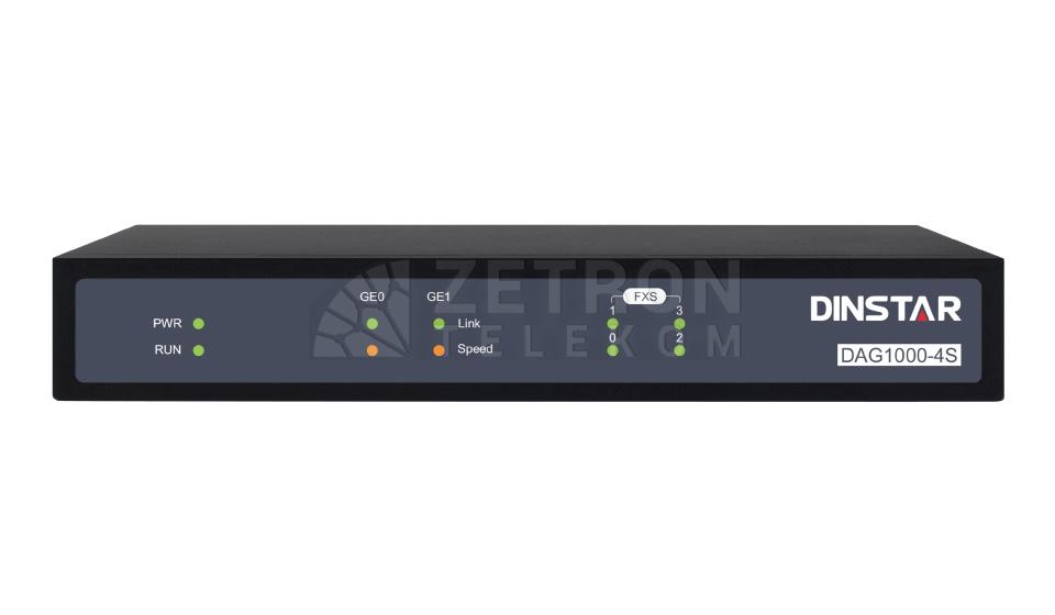                                                                 Dinstar DAG1000-4S (GE) | FXS Gateway
                                                                